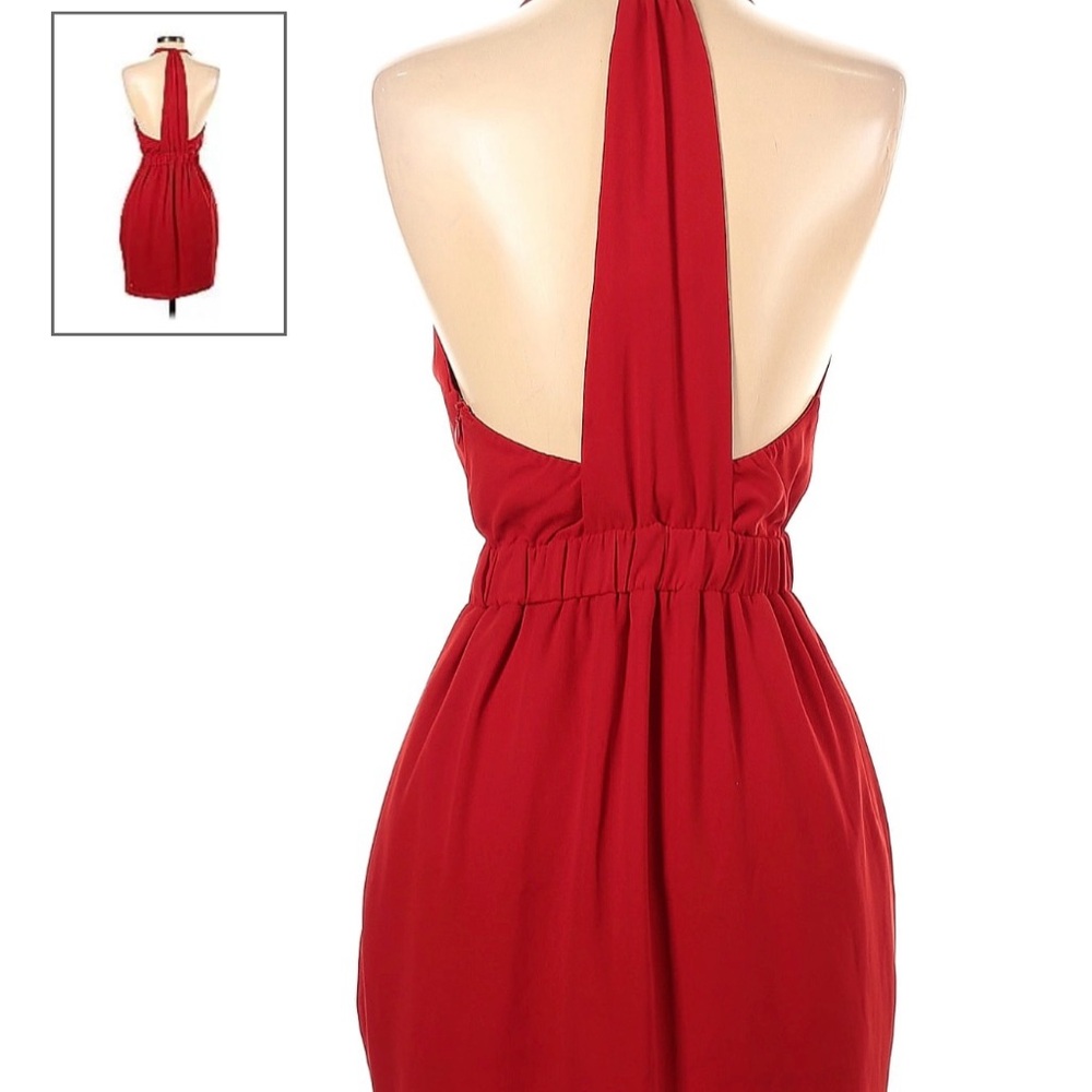 Express Red Backless Dress - Picture 2 of 2
